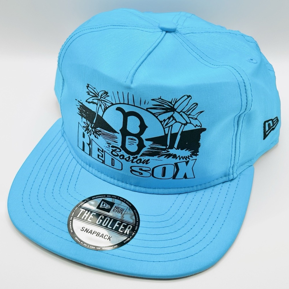 Boston Red Sox New Era Island The Golfer Snapback Hat Cap‎ Adjustable Blue MLB